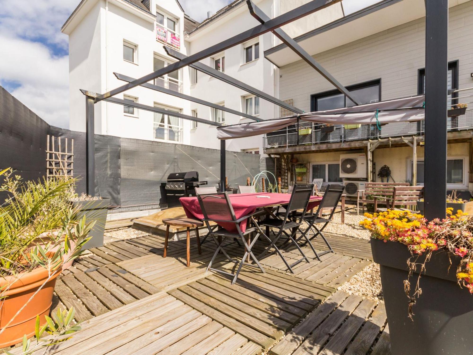 Maison De Ville A St Nazaire, Pres Du Front De Mer, Climatisee, 3 Chambres Avec Sdb Privatives, Wifi - Fr-1-306-1203 圣纳泽尔 外观 照片
